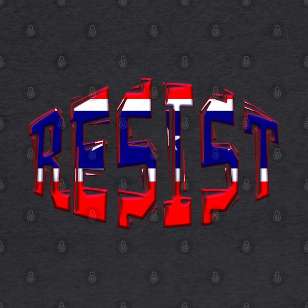 Patriotic RESIST Design by Roly Poly Roundabout